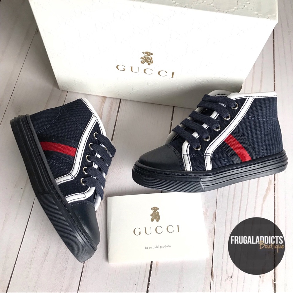 AUTHENTIC Baby Gucci Canvas Sneakers